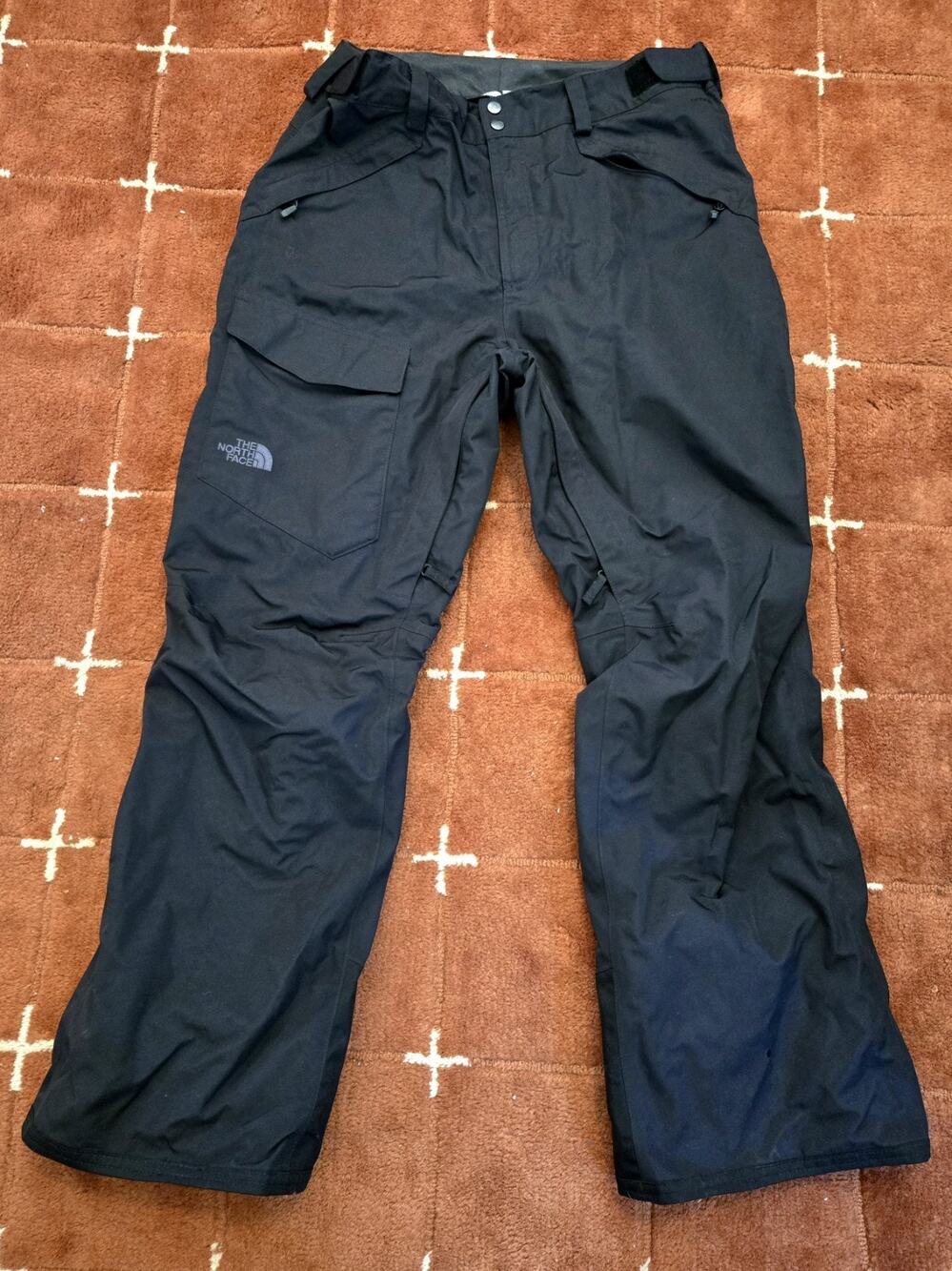 The North Face Freedom Men's Insulated Ski Snowboard Pants Black Size Large
